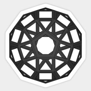 gmtrx lawal skeletal rhombicosidodecahedron Sticker
